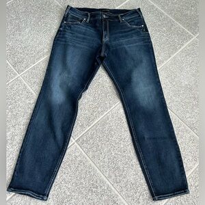 Silver Jeans Women's Plus-size Denim Boyfriend Western Glove Works Sz 14 L 29